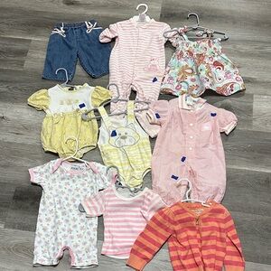 Vintage y2k girls lot 6-12 months summer spring 9 items